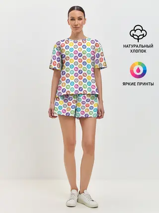 Женская пижама с шортами / Знаки Зодиака