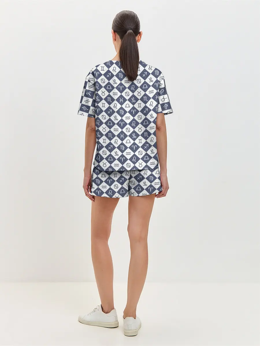 Женская пижама с шортами / Знаки Зодиака