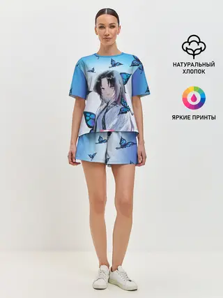 Женская пижама с шортами / ШИНОБУ КОЧО | KOCHO SHINOBU