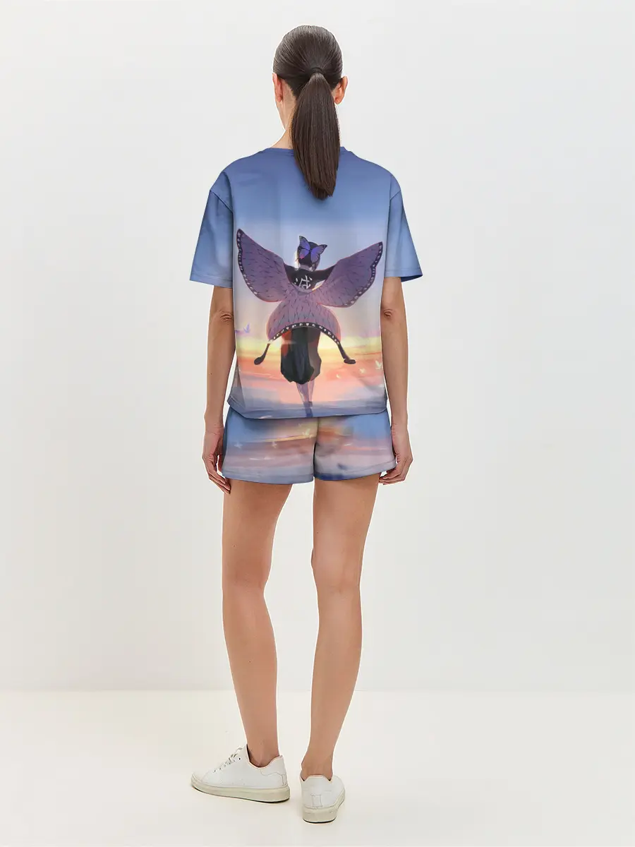 Женская пижама с шортами / КЛИНОК РАССЕКАЮЩИЙ ДЕМОНОВ