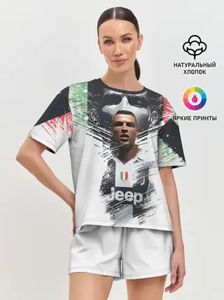 Женская пижама с шортами / Криштиану Роналду