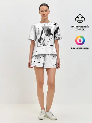 Женская пижама с шортами / Токийский гуль голова