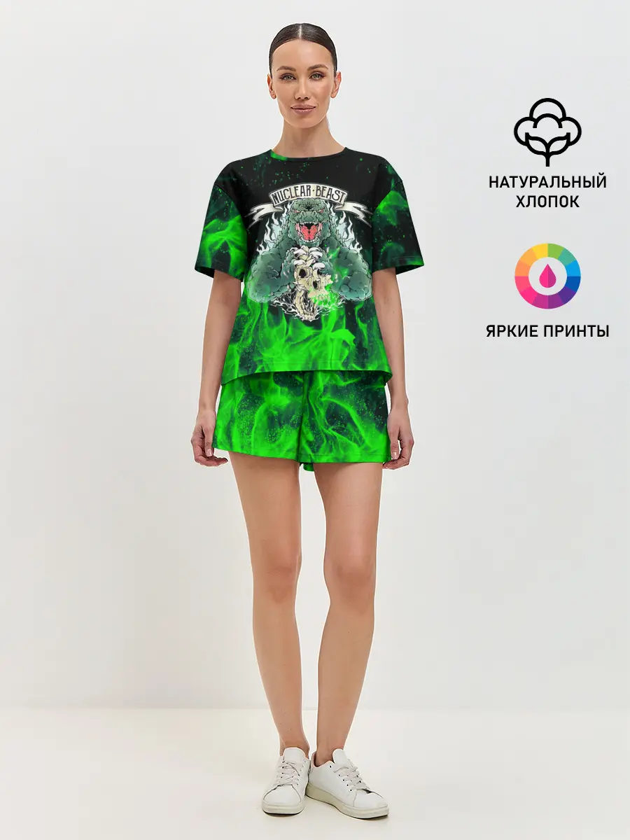 Женская пижама с шортами / GODZILLA | ГОДЗИЛЛА