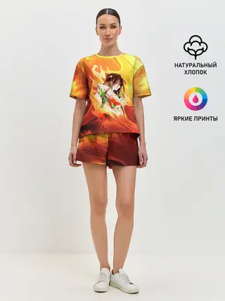 Женская пижама с шортами / Шаман Кинг | Хао | Зик