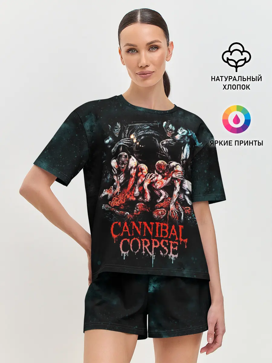 Женская пижама с шортами / Cannibal Corpse