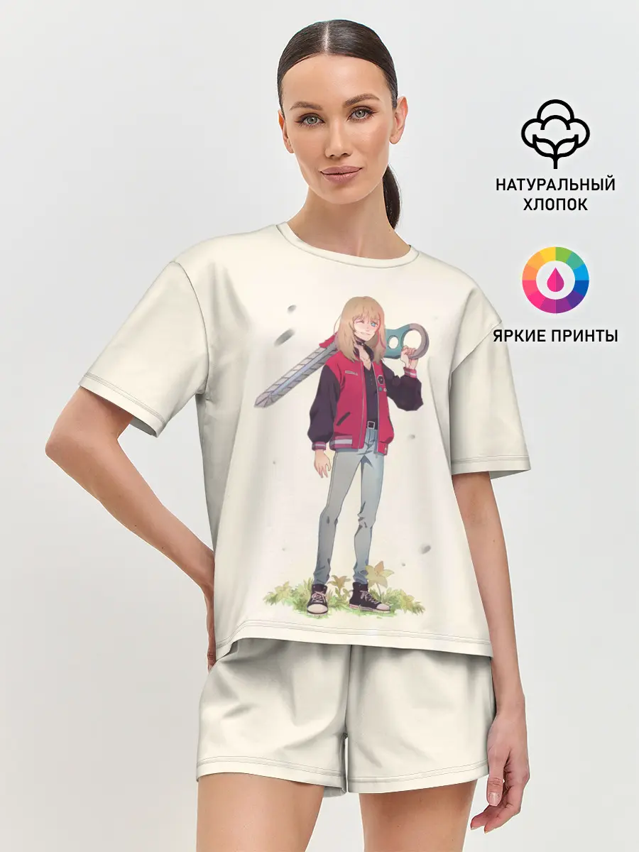 Женская пижама с шортами / Кавай