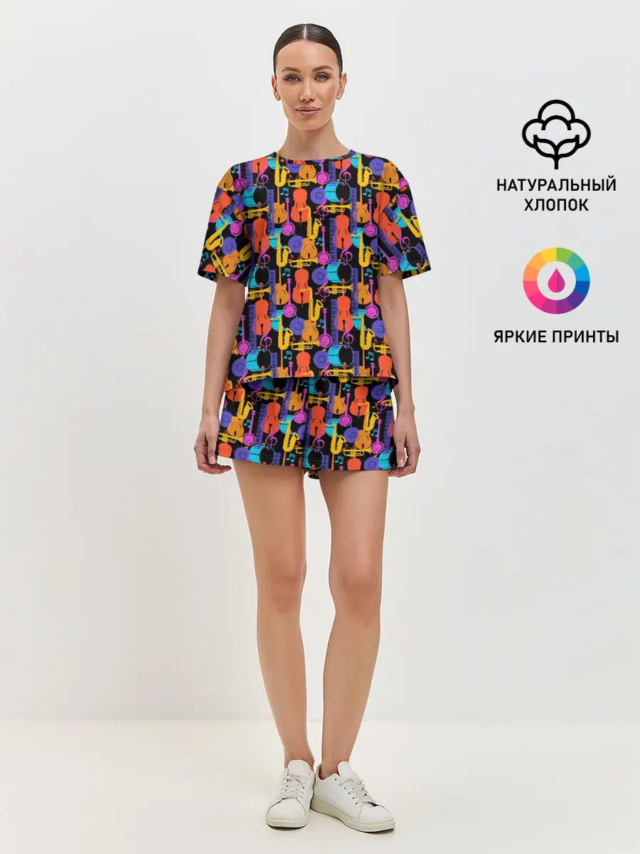 Женская пижама с шортами / Джаз