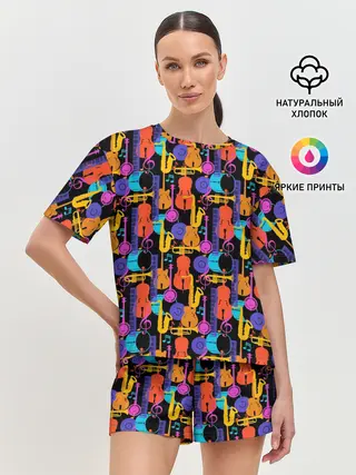 Женская пижама с шортами / Джаз