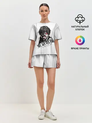 Женская пижама с шортами / Токийский гуль грандж