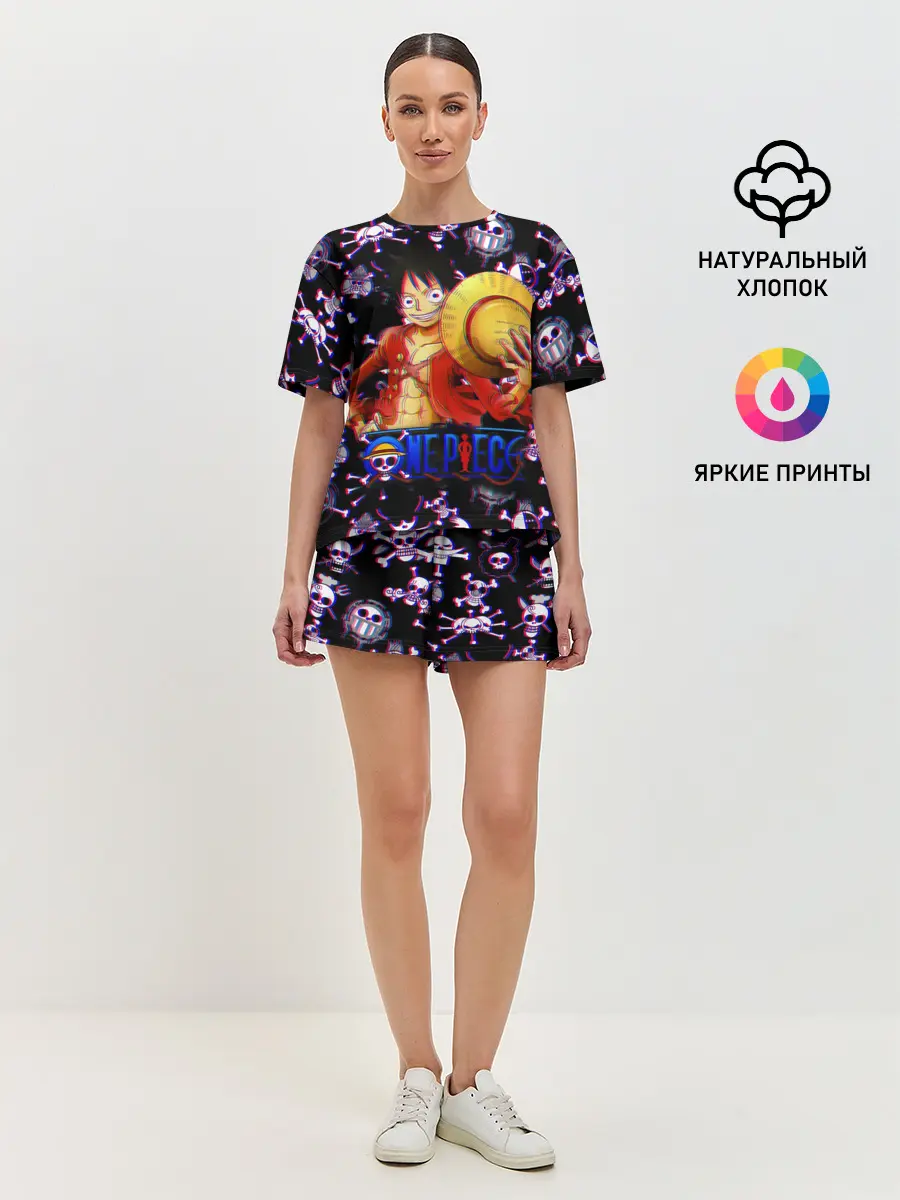 Женская пижама с шортами / Луффи One Piece | Glitch