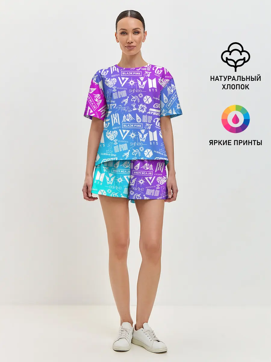 Женская пижама с шортами / K-POP | Лучшие Группы