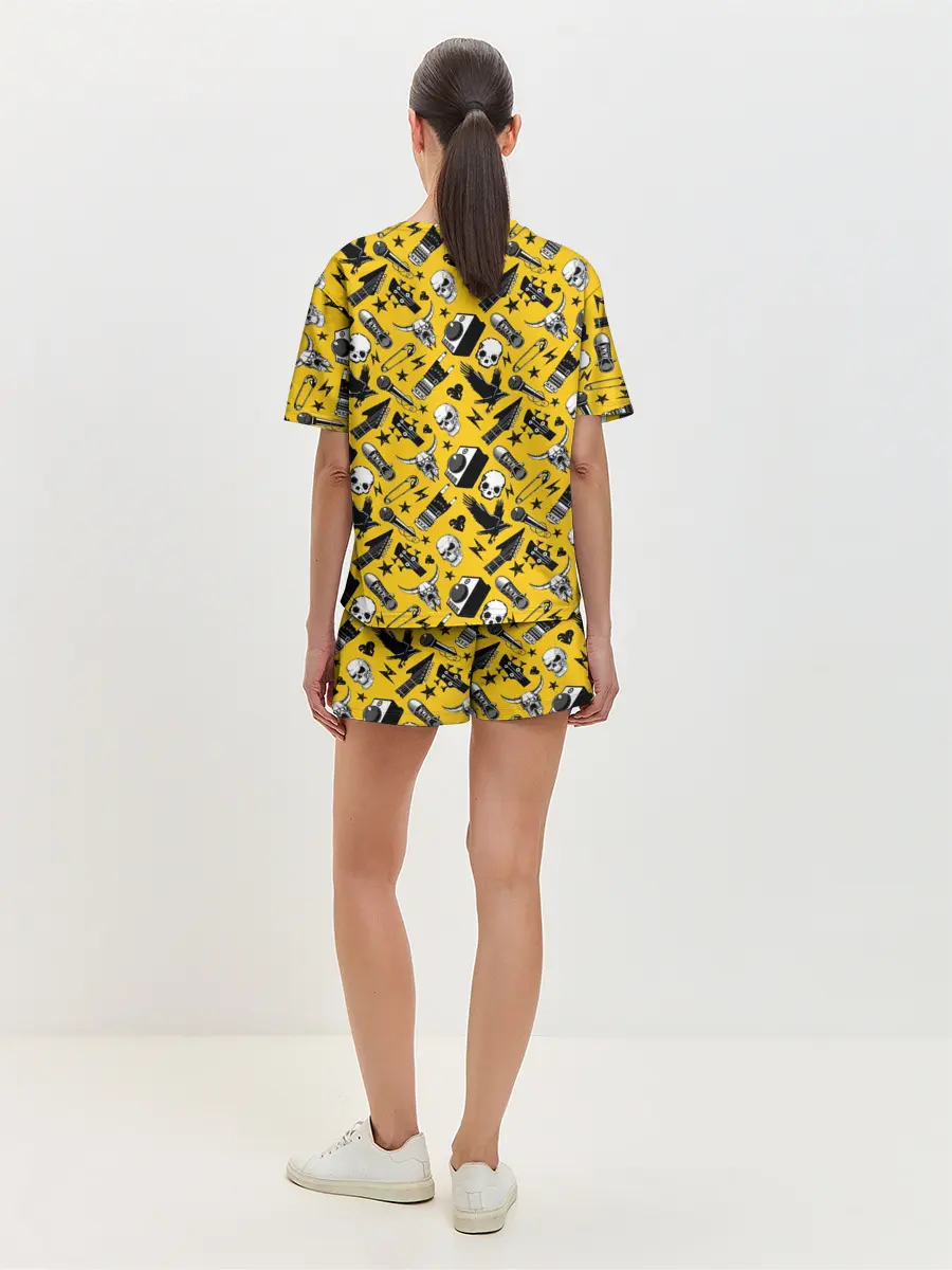 Женская пижама с шортами / Рок