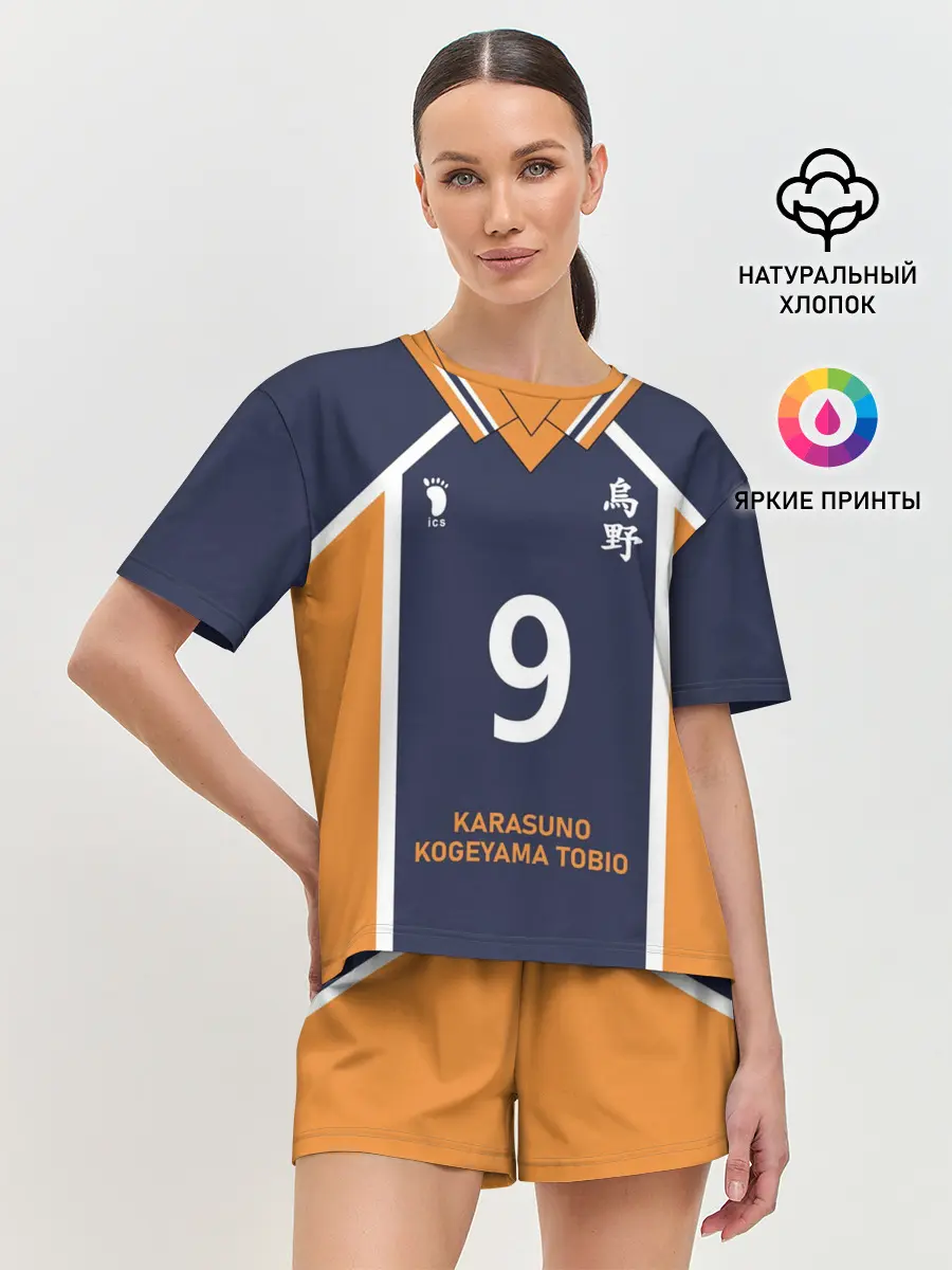 Женская пижама с шортами / KARASUNO 9 | ФОРМА КАРАСУНО