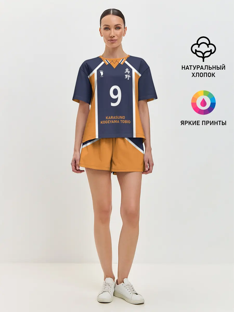 Женская пижама с шортами / KARASUNO 9 | ФОРМА КАРАСУНО