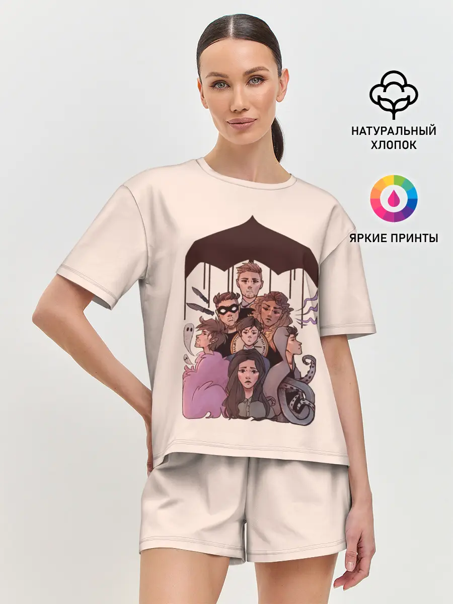 Женская пижама с шортами / Семья вместе