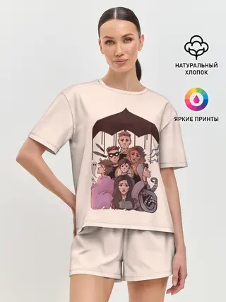 Женская пижама с шортами / Семья вместе