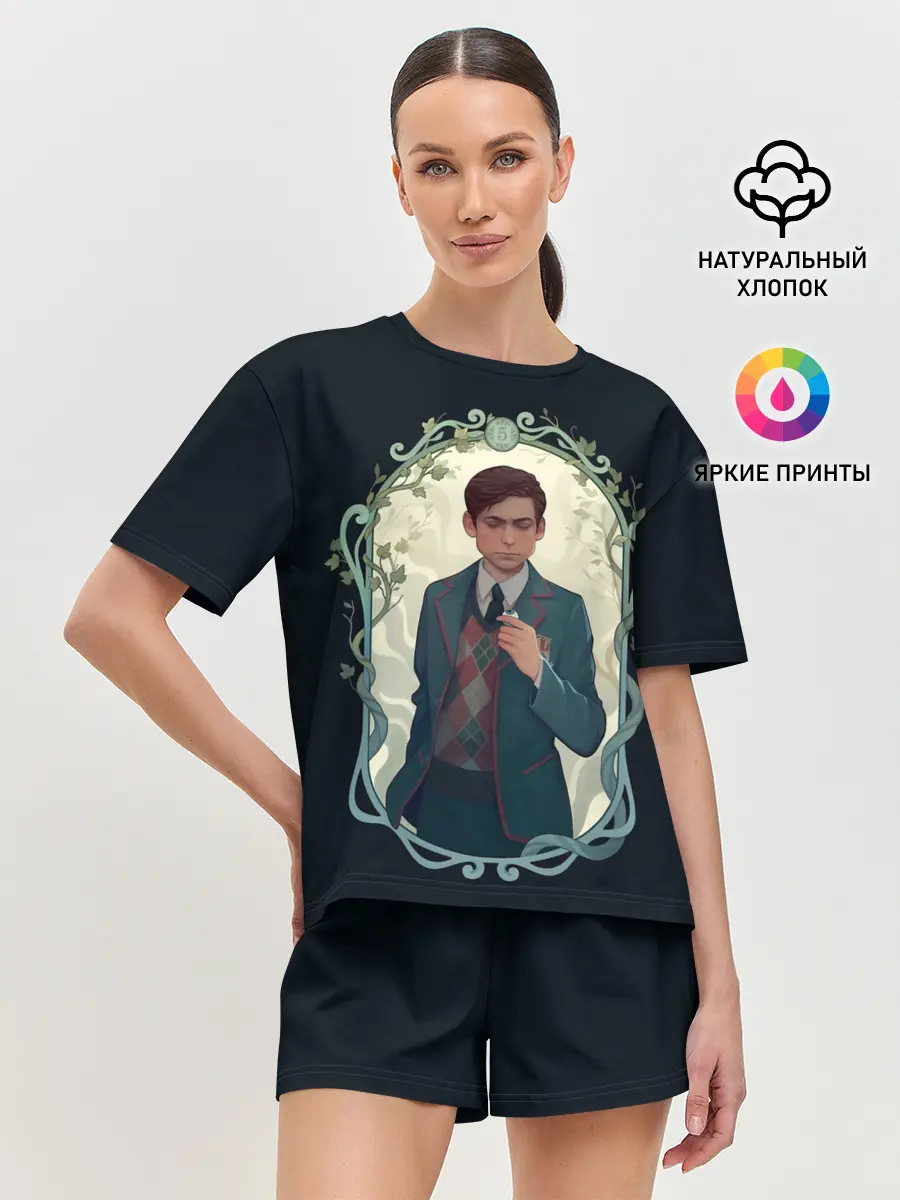 Женская пижама с шортами / Пятый в рамке