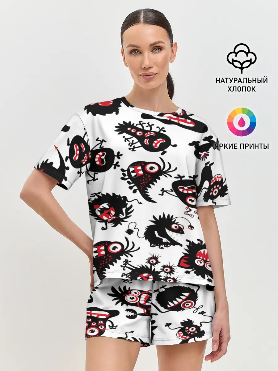 Женская пижама с шортами / Чудики