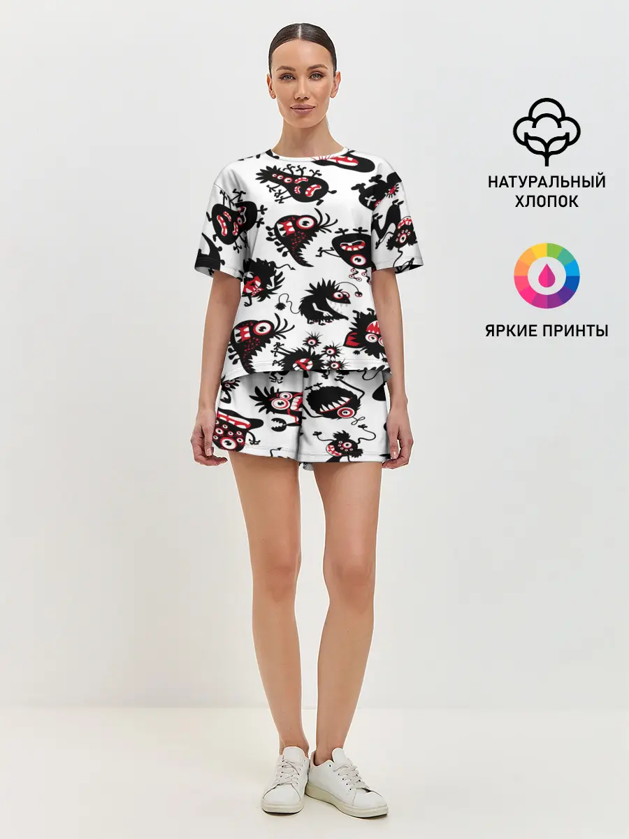 Женская пижама с шортами / Чудики