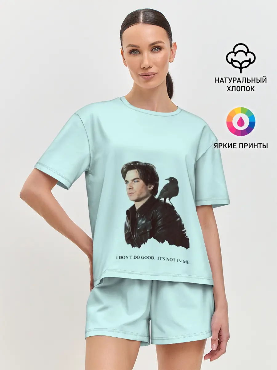 Женская пижама с шортами / Дневники вампира,