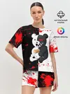 Женская пижама с шортами / monokuma с молотком