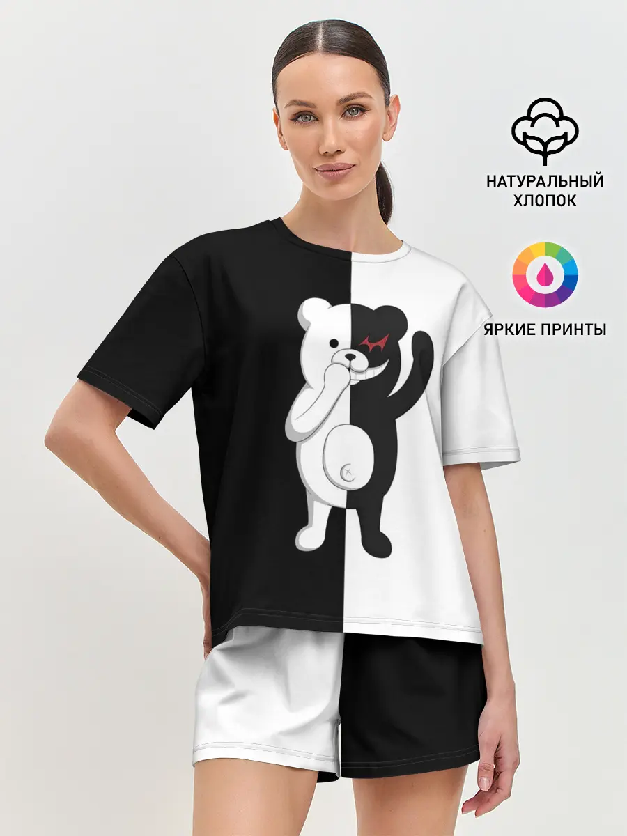 Женская пижама с шортами / МЕДВЕДЬ МОНОКУМА