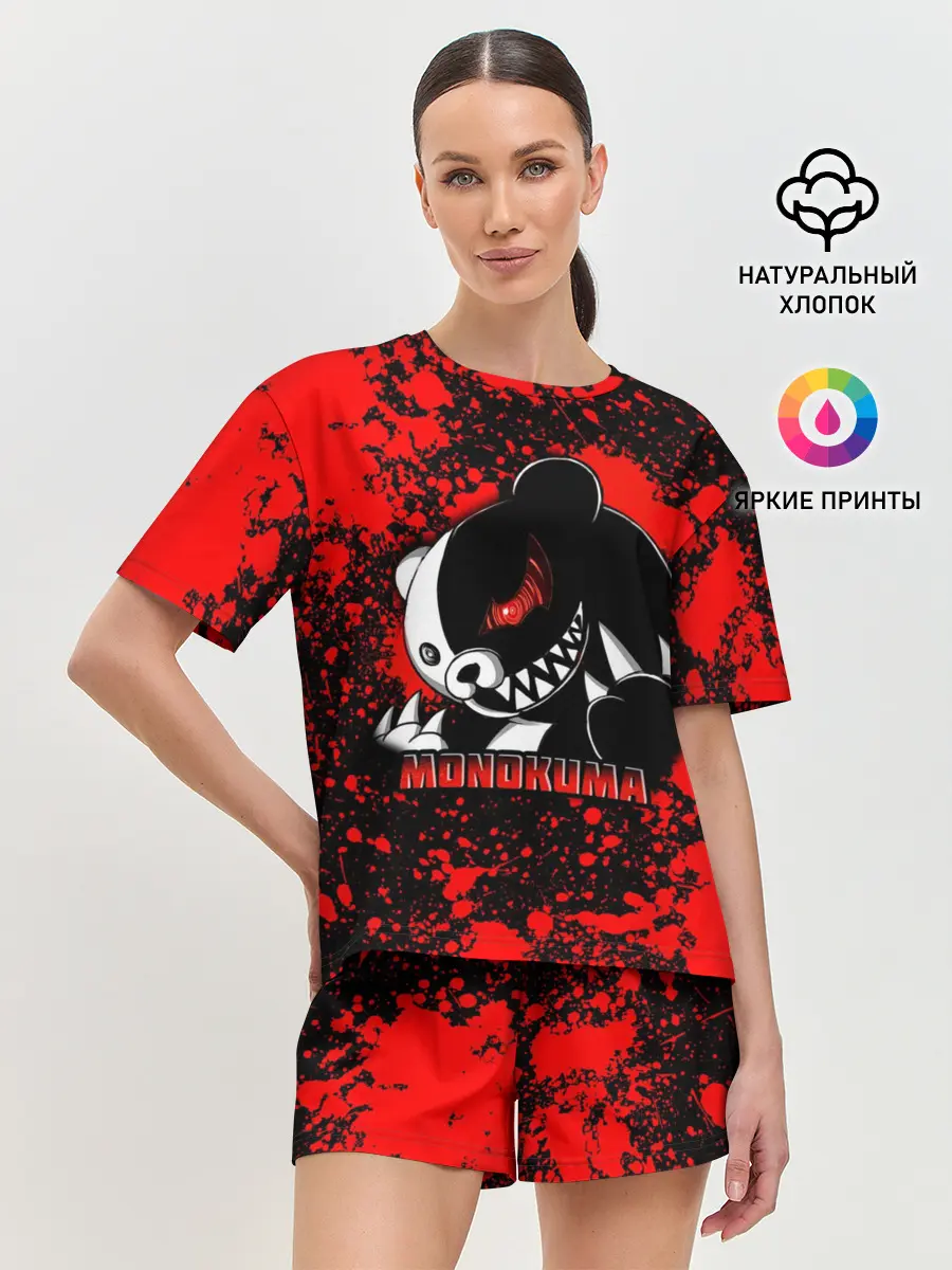 Женская пижама с шортами / MONOKUMA / МОНОКУМА BLOOD