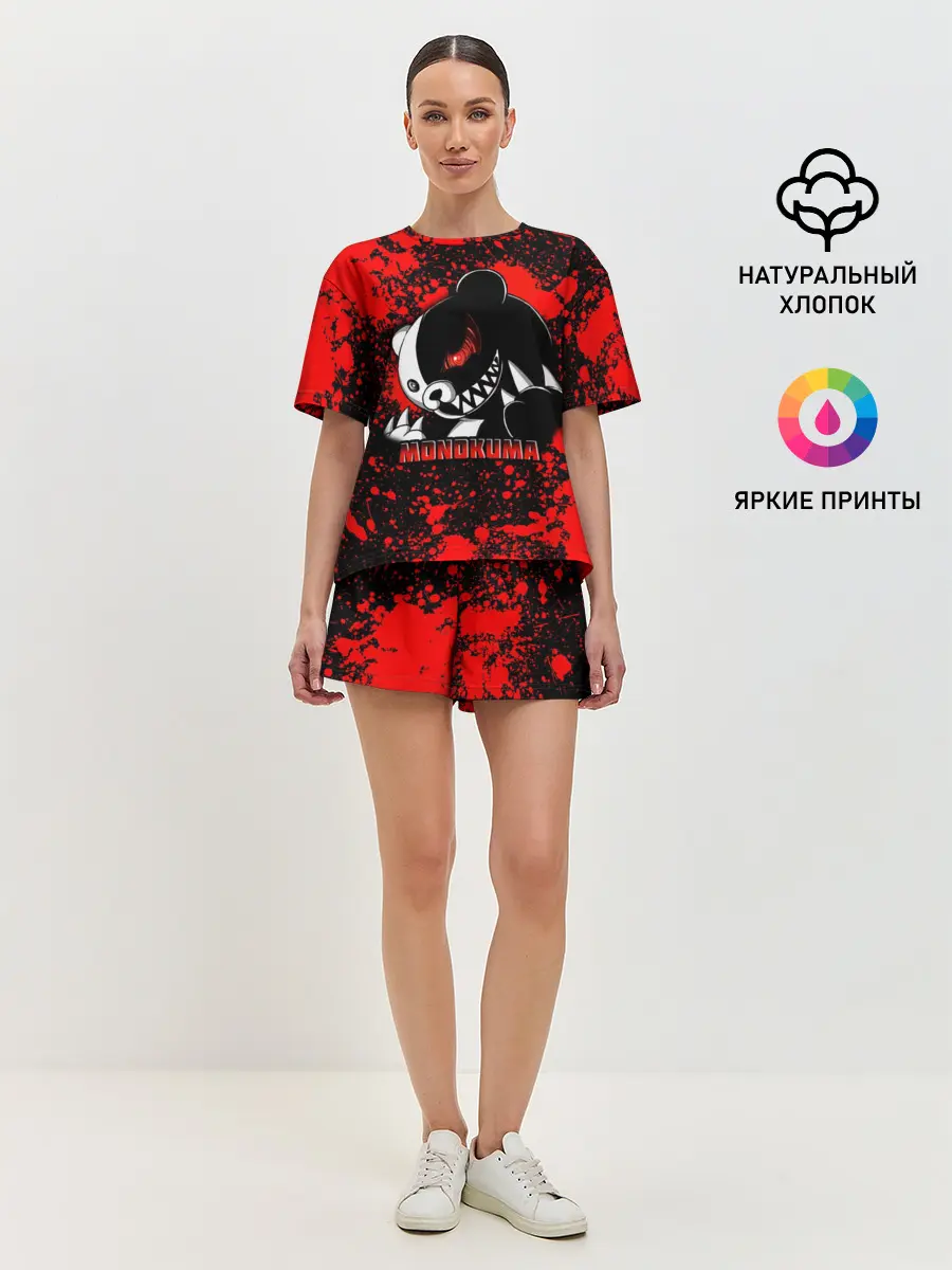 Женская пижама с шортами / MONOKUMA / МОНОКУМА BLOOD