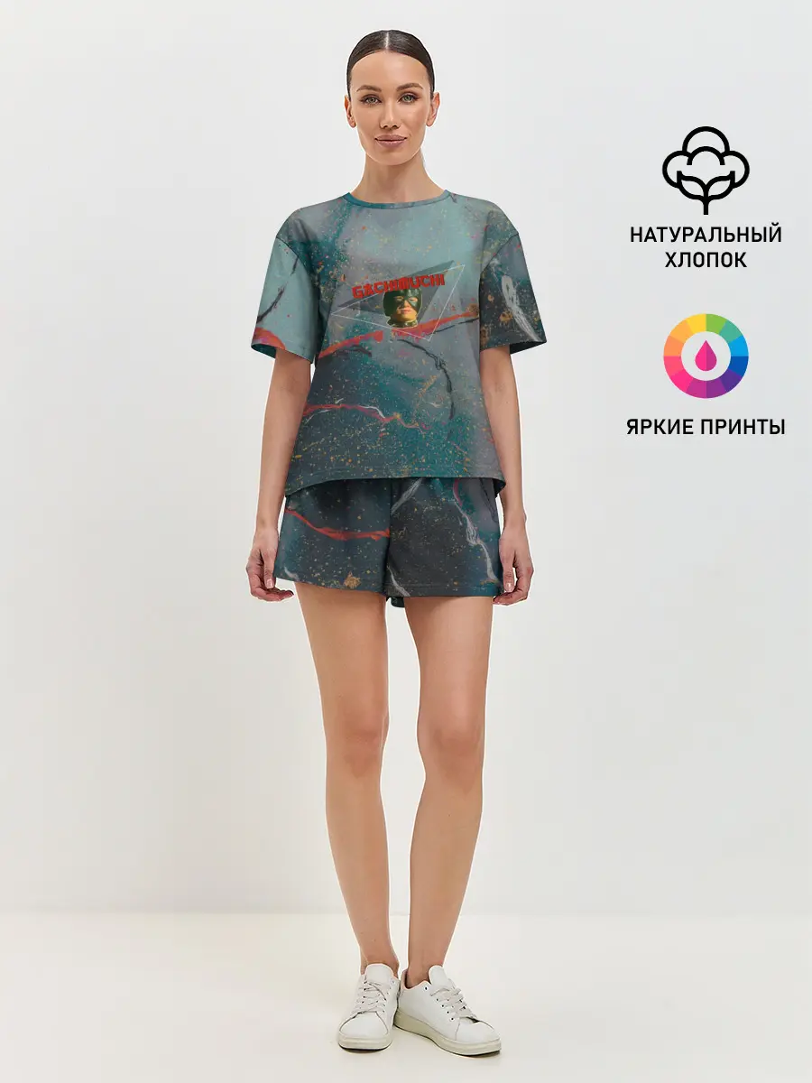 Женская пижама с шортами / Gachimuchi | Гачимучи ошейник