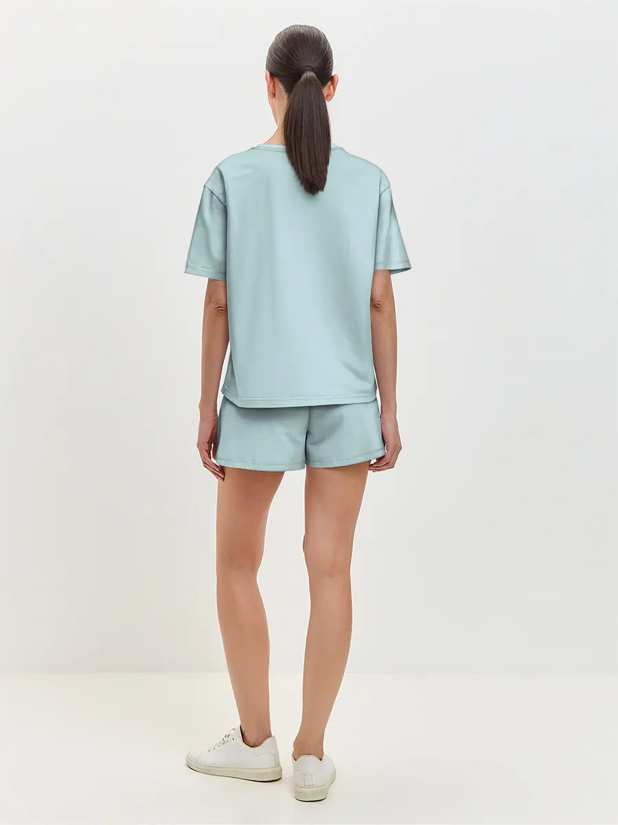 Женская пижама с шортами / Беспородная Собака дворняга / A Dog