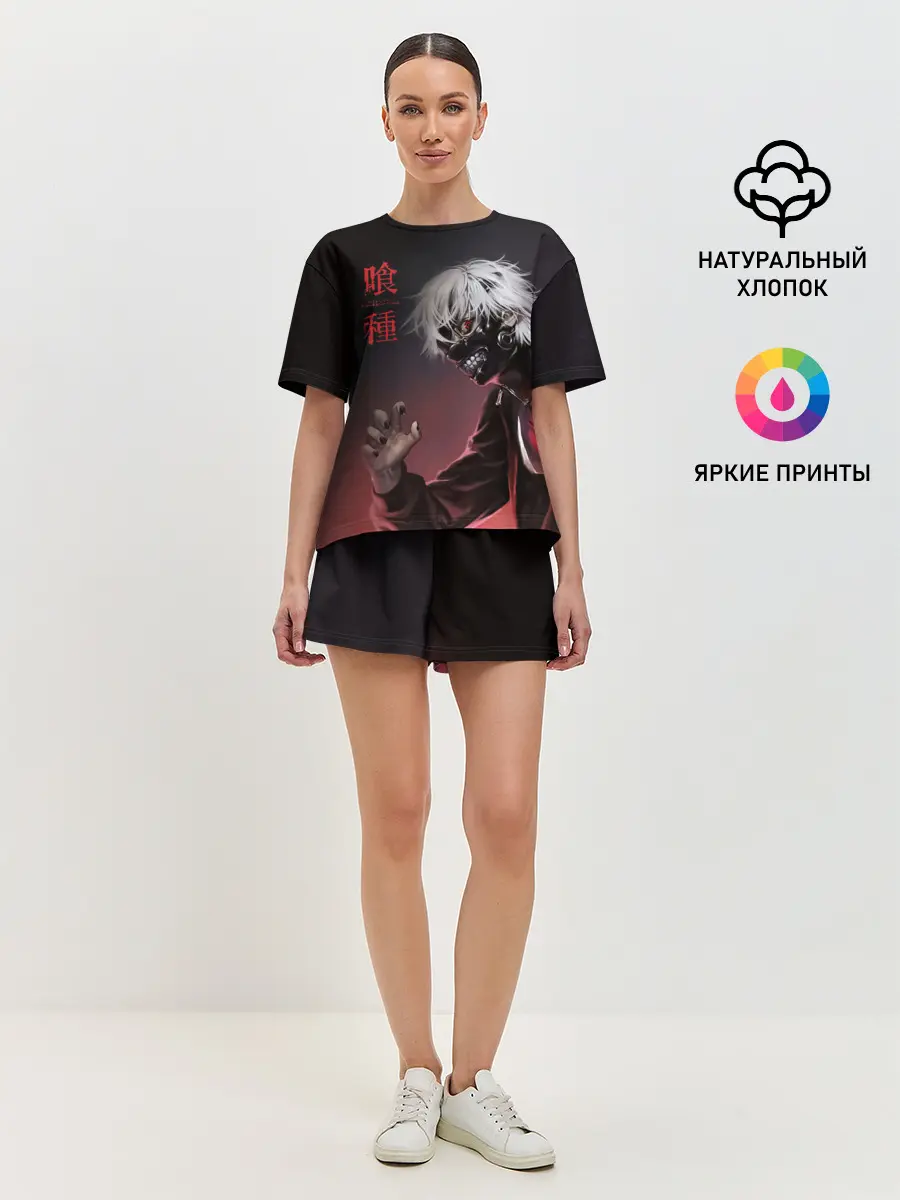 Женская пижама с шортами / Канеки Кен | Kaneki Ken