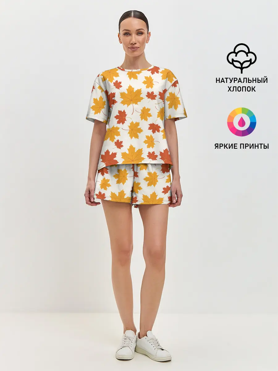 Женская пижама с шортами / Осень / Autumn