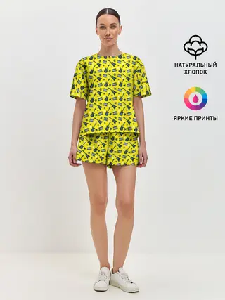 Женская пижама с шортами / Рок-звезда