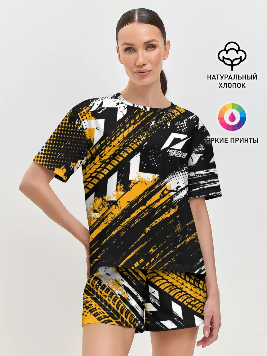 Женская пижама с шортами / NEED FOR SPEED