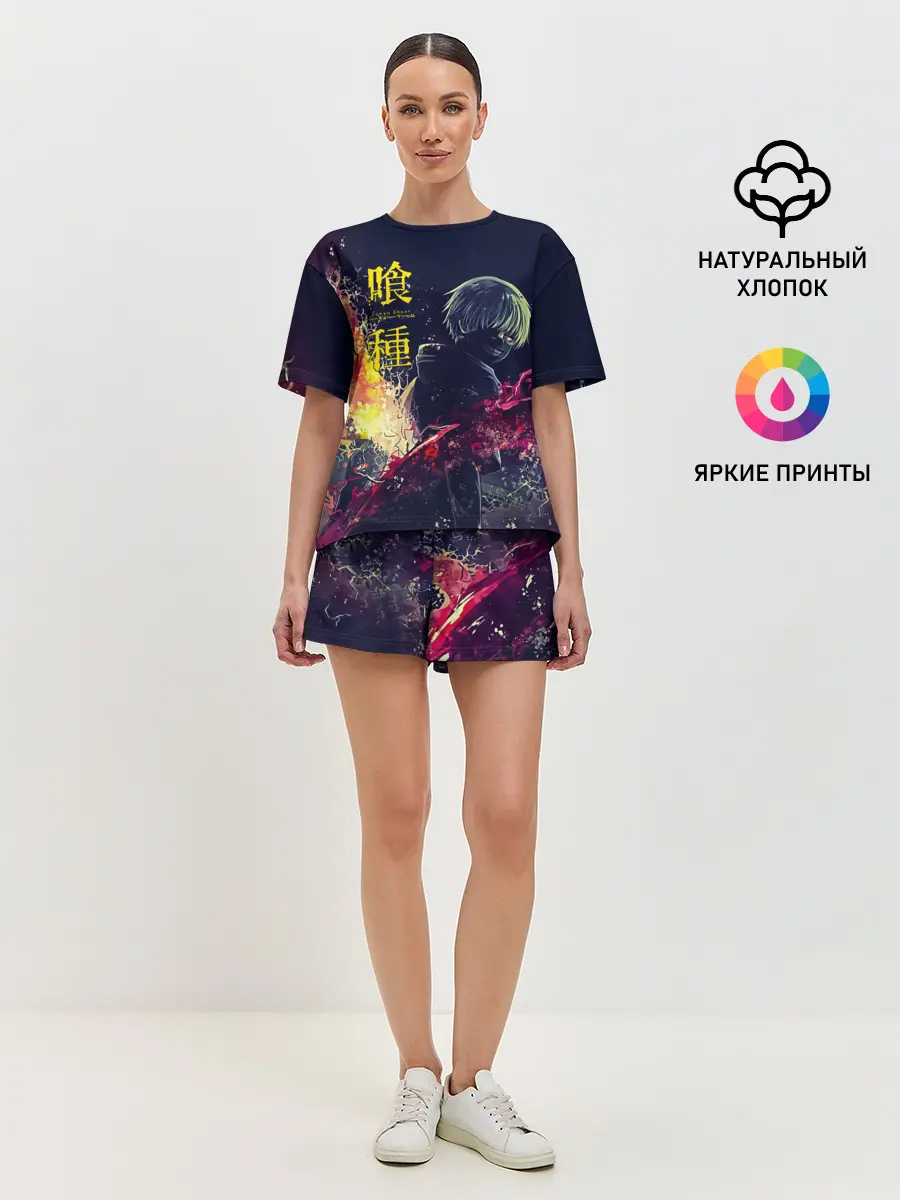 Женская пижама с шортами / Канеки Кен | Токийский гуль