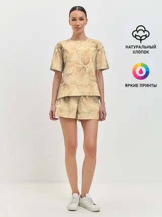 Женская пижама с шортами / Стрекоза