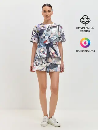 Женская пижама с шортами / Kantai Collection: Hibiki