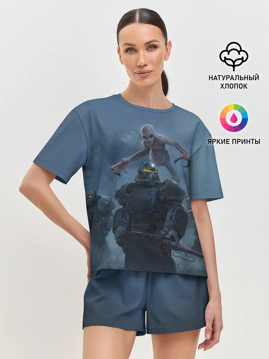 Женская пижама с шортами / Братство стали