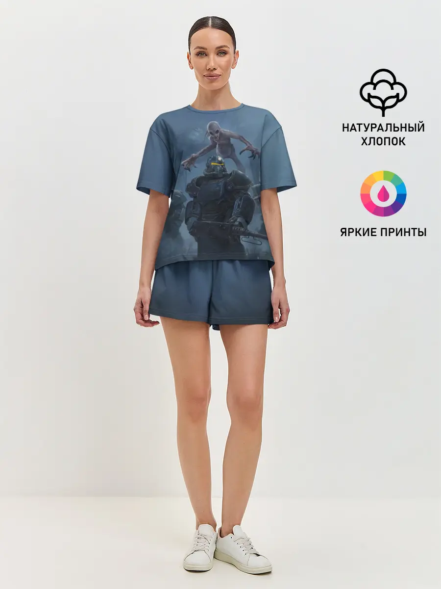 Женская пижама с шортами / Братство стали