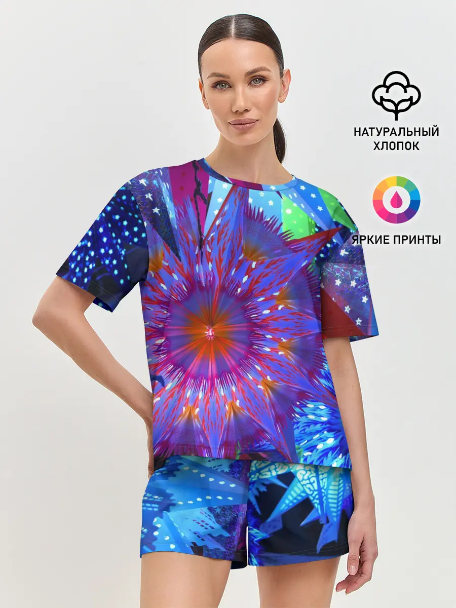 Женская пижама с шортами / Иллюзия