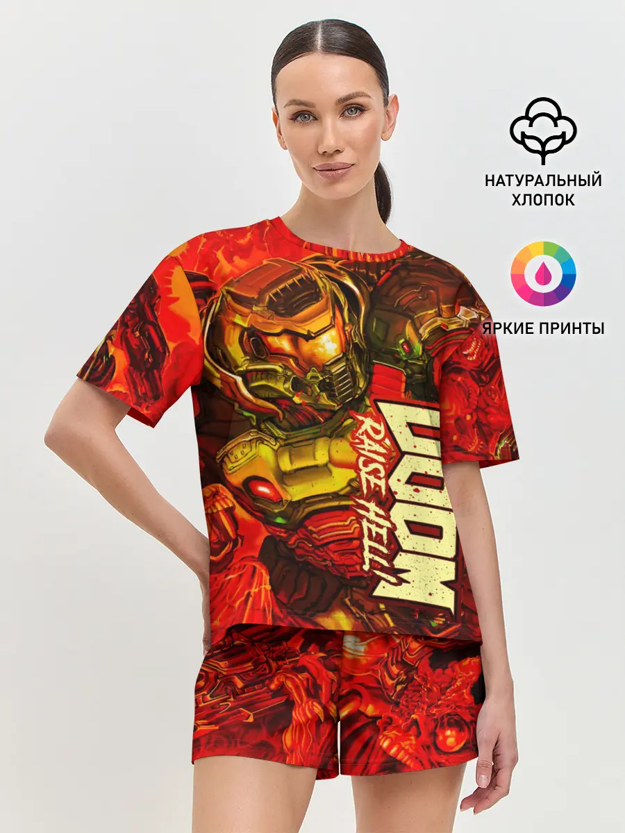 Женская пижама с шортами / DOOM Eternal