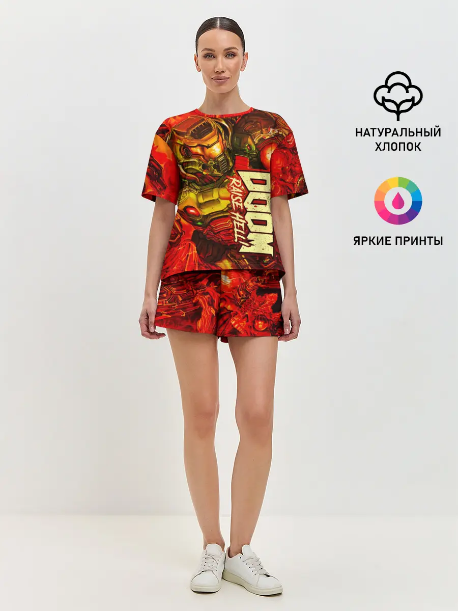 Женская пижама с шортами / DOOM Eternal