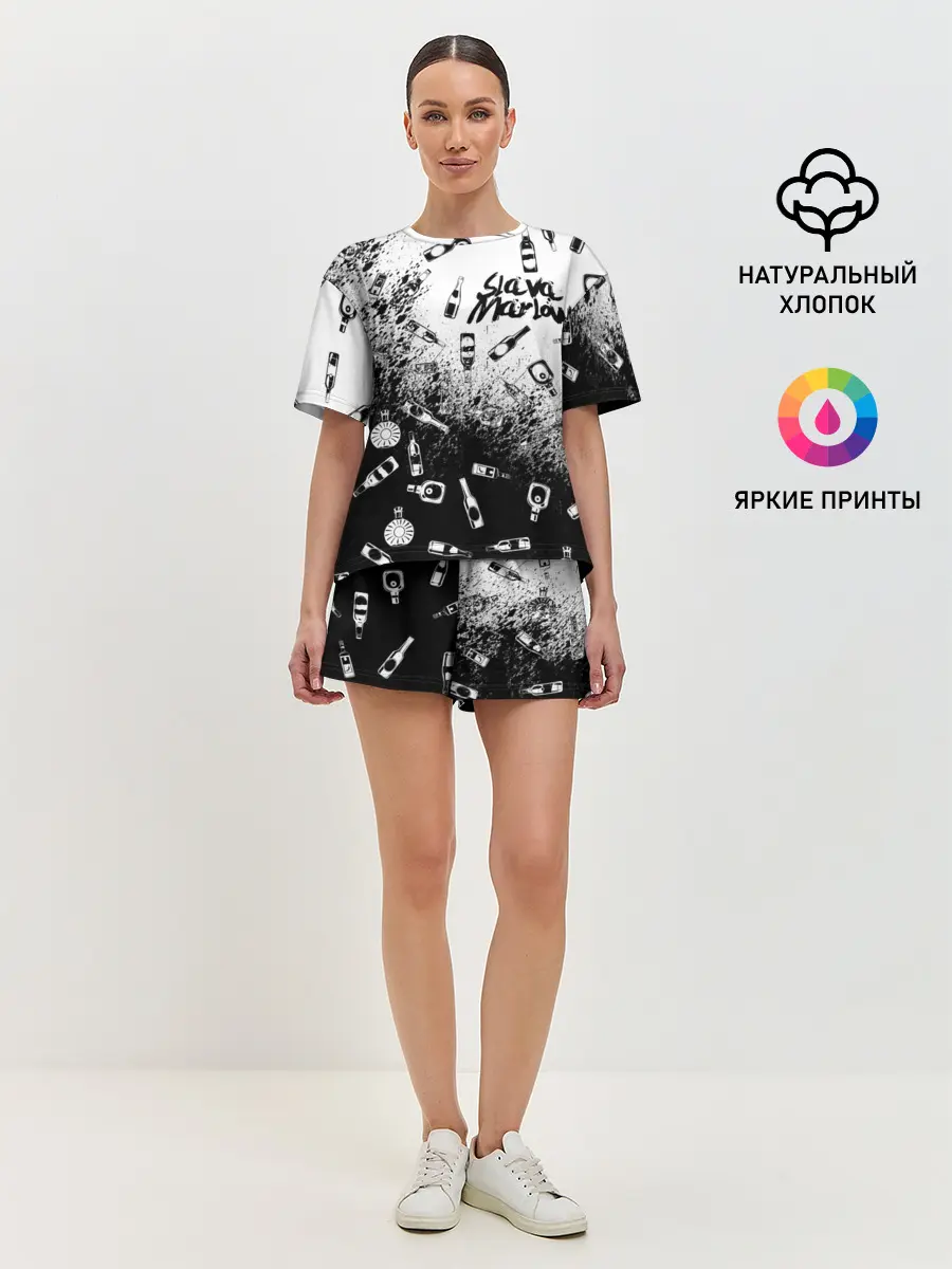 Женская пижама с шортами / SLAVA MARLOW