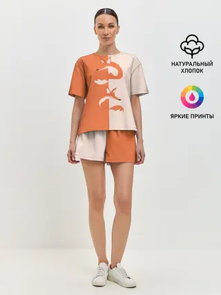 Женская пижама с шортами / Лисичка-сестричка