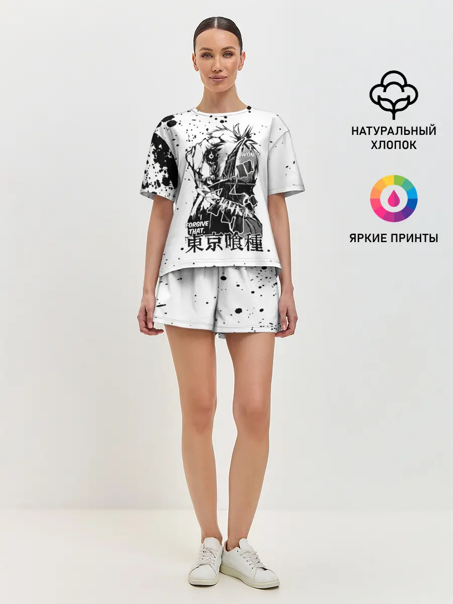 Женская пижама с шортами / FORGIVE THAT. Tokyo Ghoul