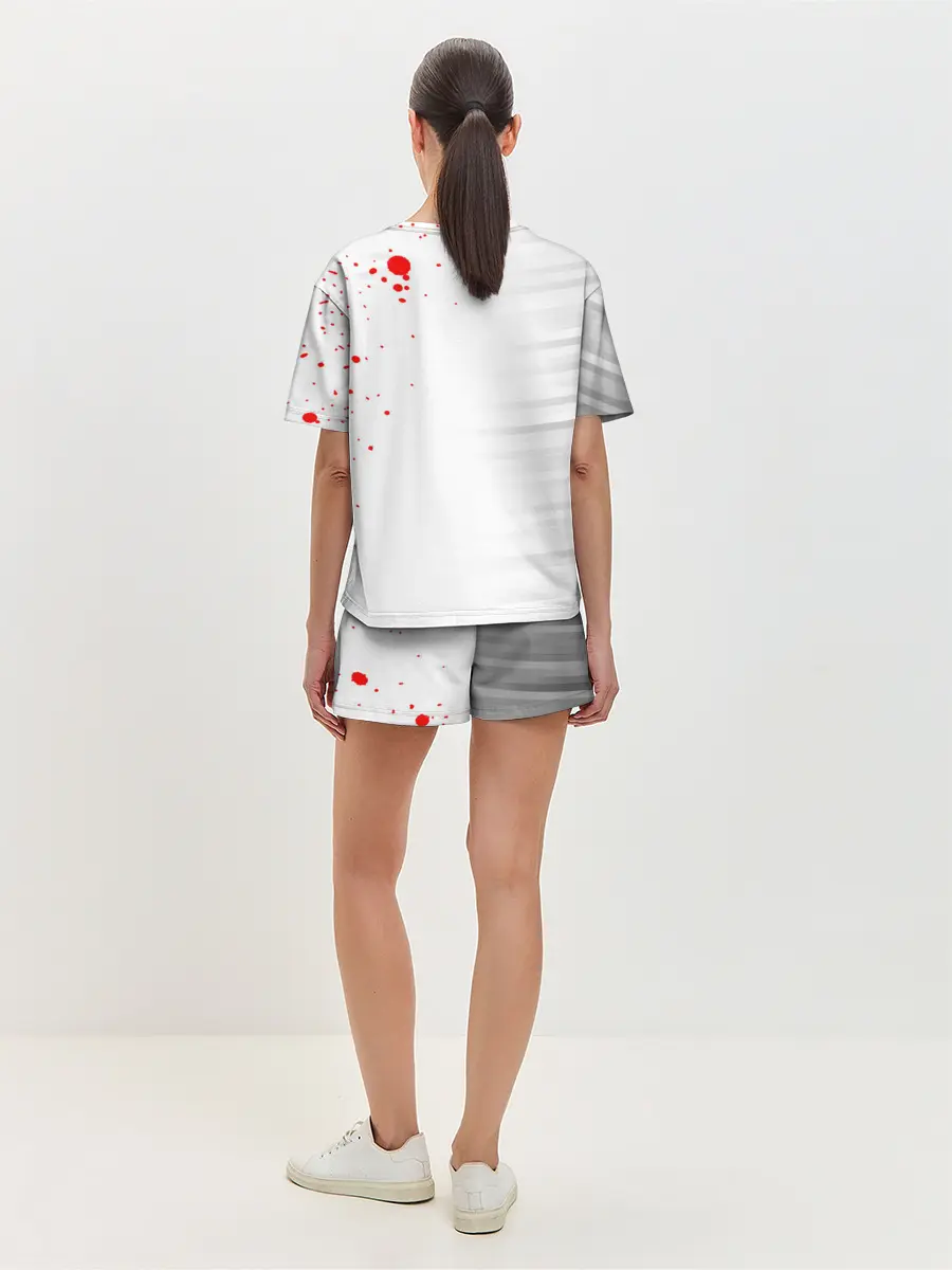 Женская пижама с шортами / Kaneki Ken красные капли