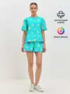 Женская пижама с шортами / Морские моллюски
