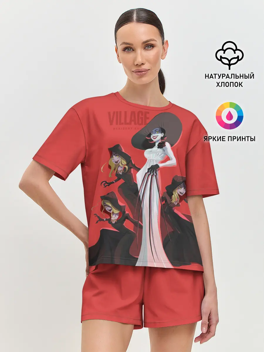 Женская пижама с шортами / VILLAGE resident evil