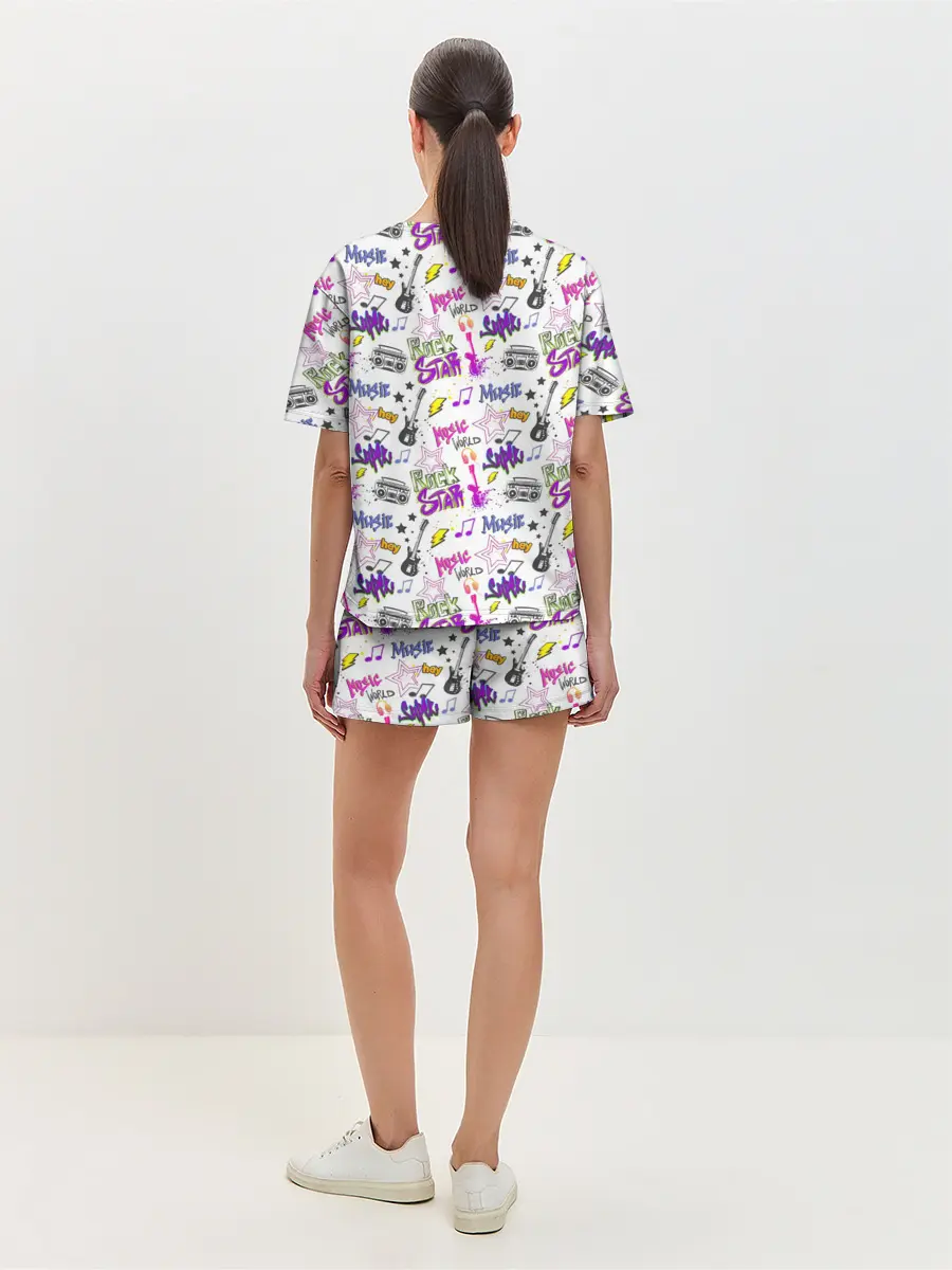 Женская пижама с шортами / Рок