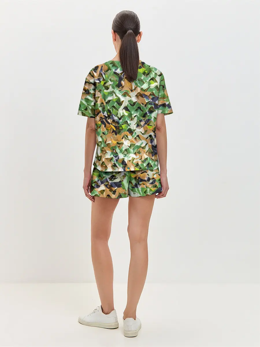 Женская пижама с шортами / Пейнтбол